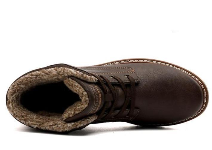 Everest Fur Lined Leather Snow Boots