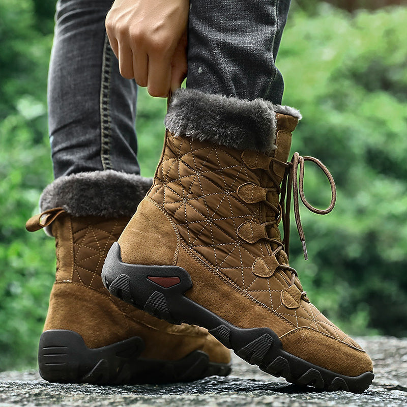 MEN'S WINTER OUTDOOR COMFORTABLE AND WARM THICKENED CASUAL SNOW BOOTS