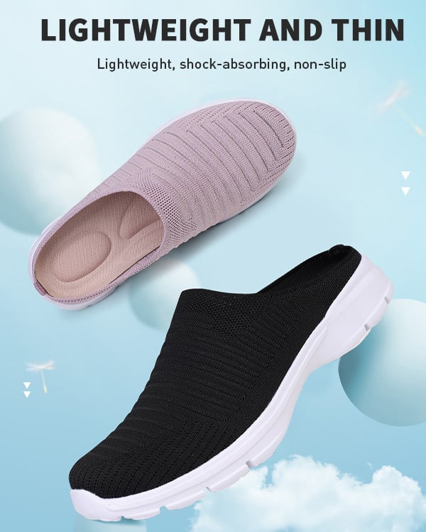 WOMEN'S BREATHABLE COMFORTABLE LIGHT HALF SLIPPERS