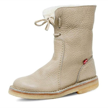 Vintage Buttery-soft Waterproof Wool Lining Boots