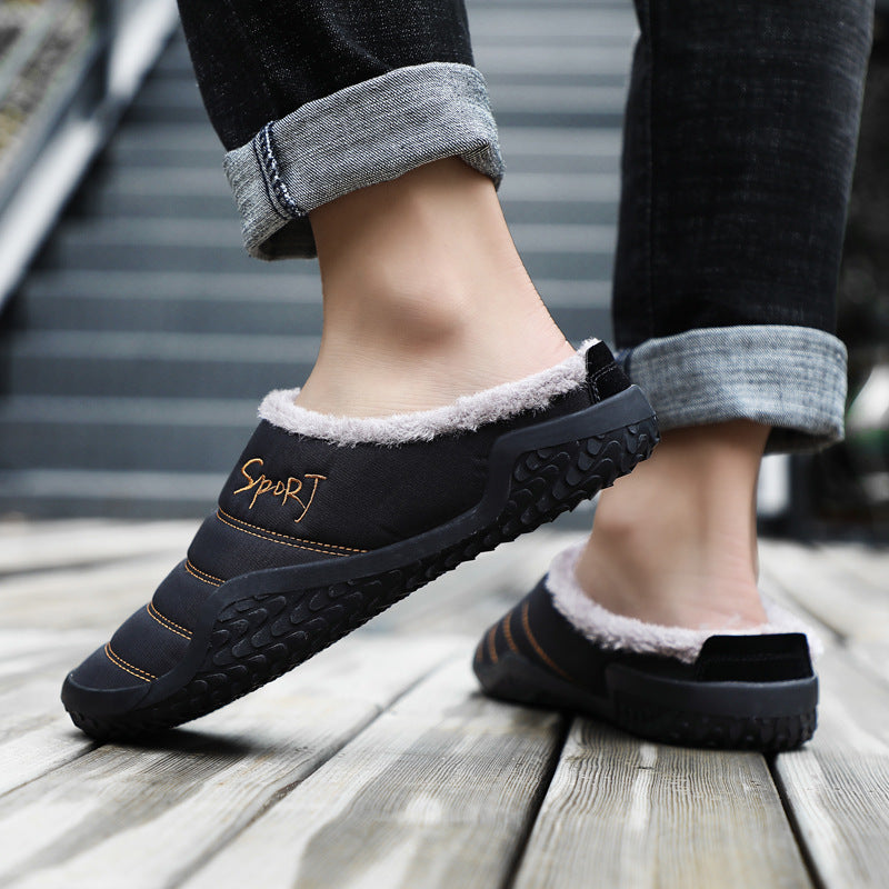 MEN'S HOME WATERPROOF COMFORTABLE CASUAL COTTON SLIPPERS