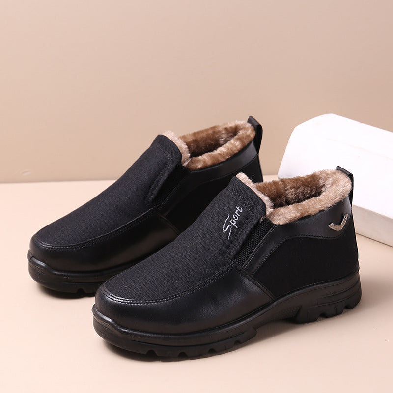 Men's Plush Fur Comfort Slip On Boots