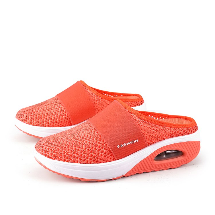 WOMEN'S BREATHABLE LIGHTWEIGHT AIR CUSHION SLIP-ON WALKING SLIPPERS