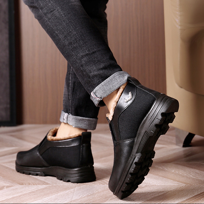 Men's Plush Fur Comfort Slip On Boots