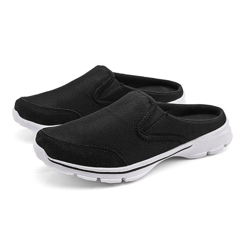 MEN'S FLAT SLIP-ON SANDALS MESH SURFACE BREATHABLE