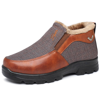MEN'S COMFORTABLE WARM THICK NON-SLIP CASUAL COTTON SHOES