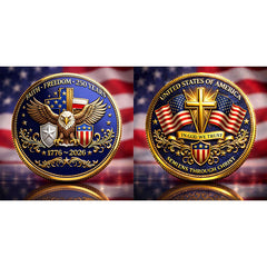 Faith, Freedom & United States 250th Anniversary Commemorative Coin