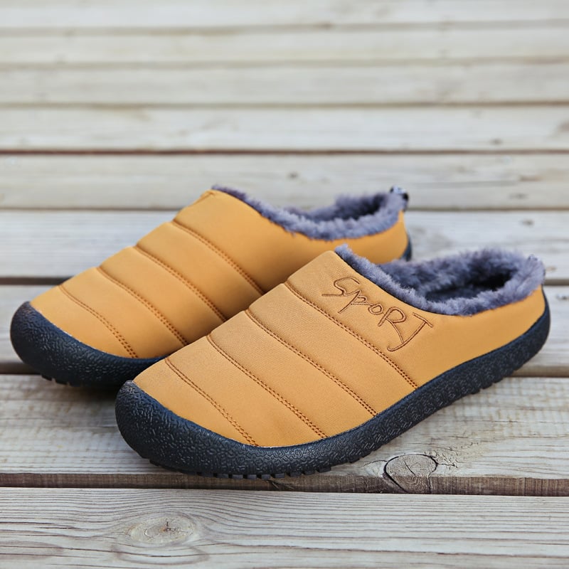MEN'S COMFORTABLE FLEECE WARM OUTDOOR CASUAL COTTON SHOES