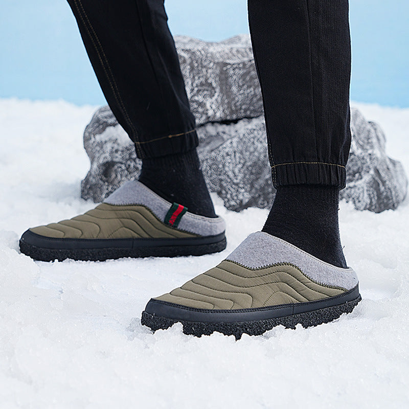 MEN'S WARM AND COMFORTABLE HALF PACK CASUAL SHOES