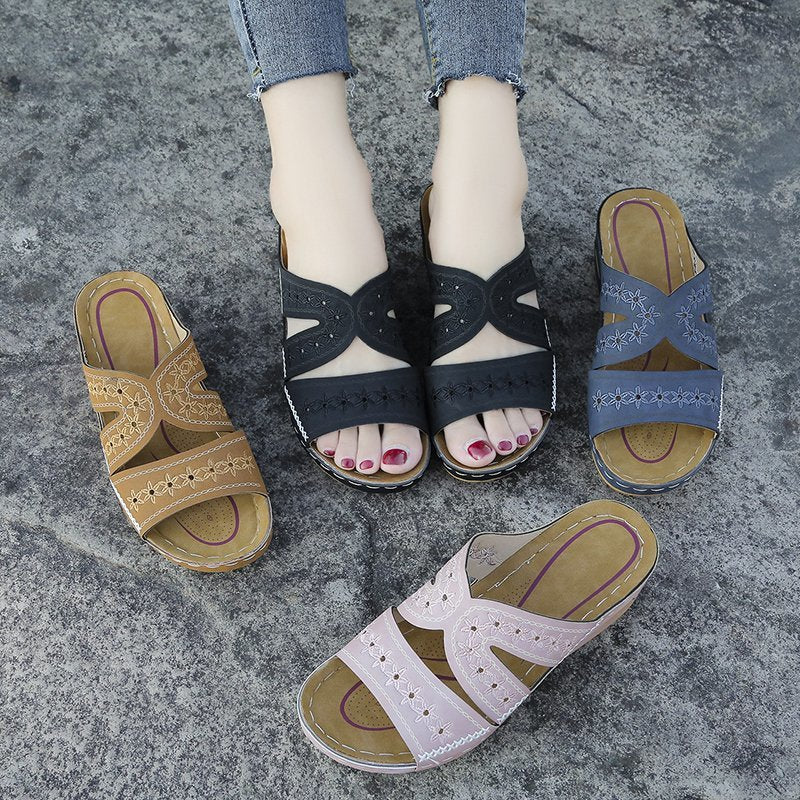 Premium Orthopedic ThickPlatform Slipper Sandals