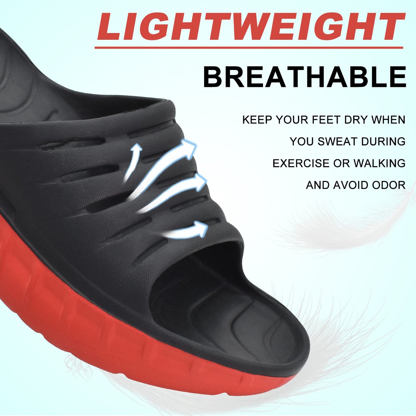 Recovery Sandals With Comfortable Plantar Fasciitis Arch Support