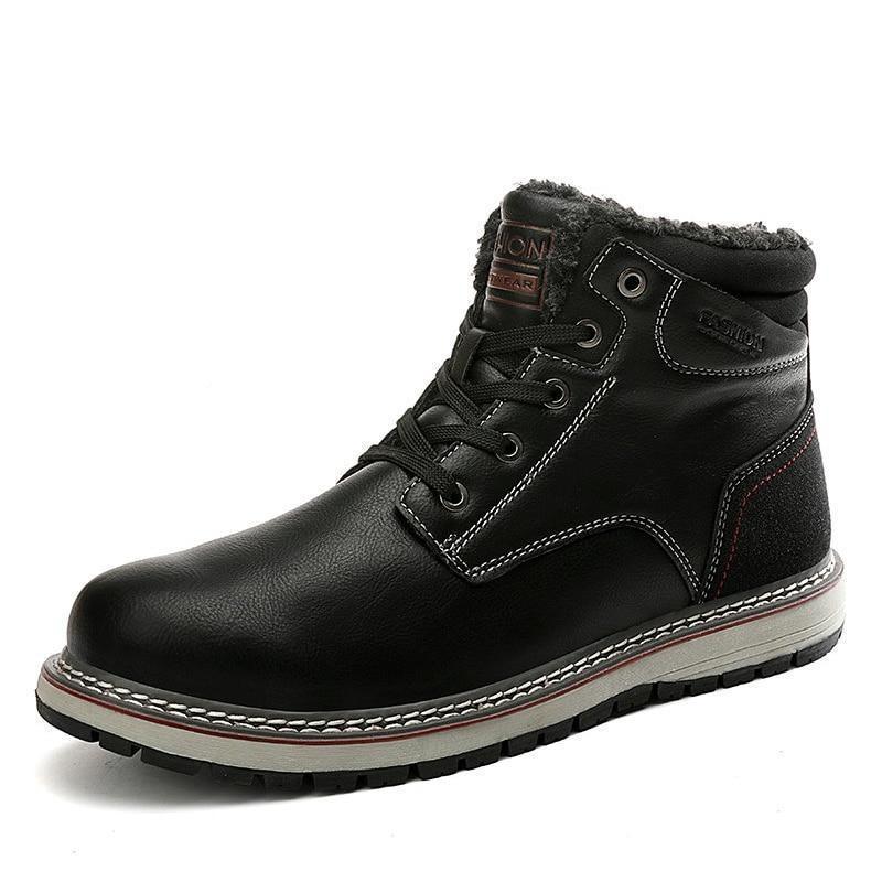 Everest Fur Lined Leather Snow Boots