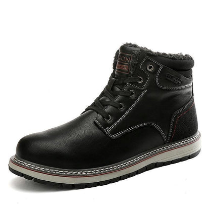 Everest Fur Lined Leather Snow Boots
