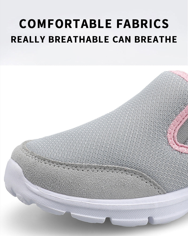 MEN'S FLAT SLIP-ON SANDALS MESH SURFACE BREATHABLE