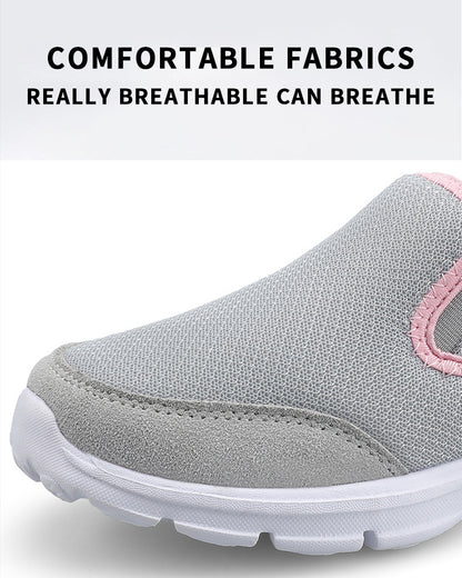 MEN'S FLAT SLIP-ON SANDALS MESH SURFACE BREATHABLE