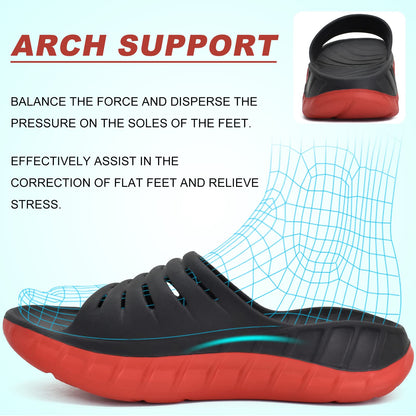 Recovery Sandals With Comfortable Plantar Fasciitis Arch Support