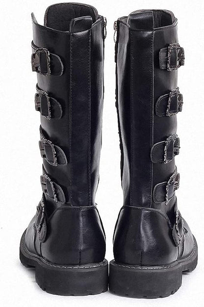 NEW Skull Buckle Boots