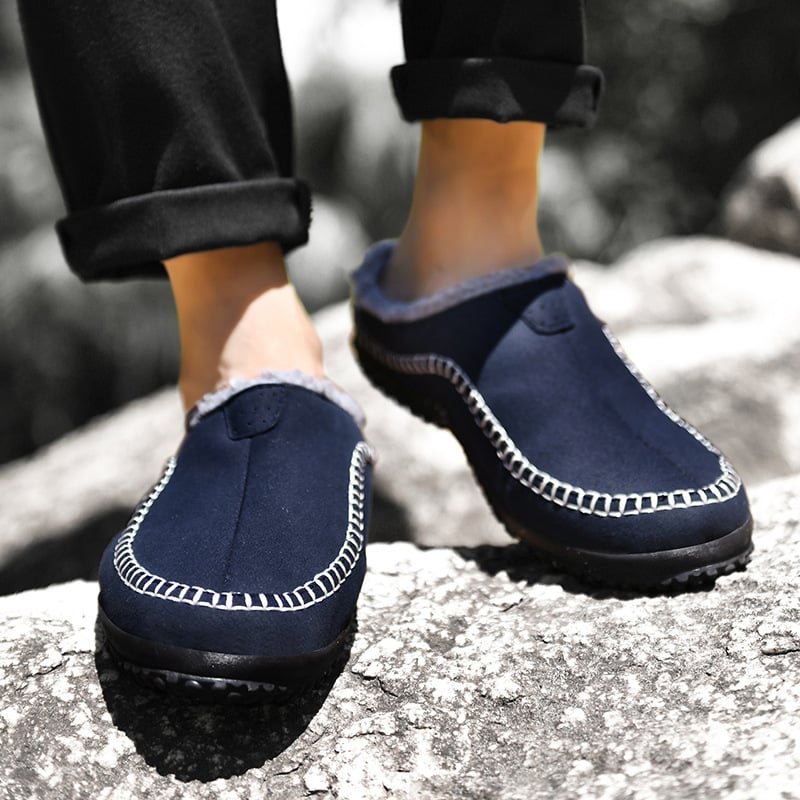 MEN'S COMFORTABLE LINED FLEECE ARCH SUPPORT SHOES