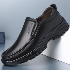 MEN'S EXTENDED WIDTH FOOT AND HEEL COMFORTABLE PLATFORM CASUAL SHOES