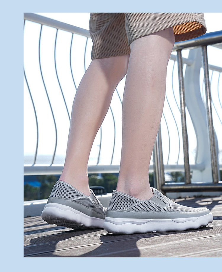 MEN'S COMFORTABLE AND BREATHABLE SPORTS COLLAPSIBLE HEEL SHOES