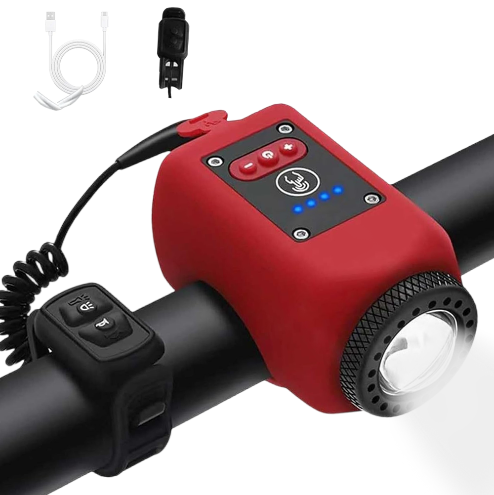VELLORAE™ Bike Electronic Horn with Large Range Floodlight