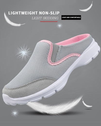 MEN'S FLAT SLIP-ON SANDALS MESH SURFACE BREATHABLE