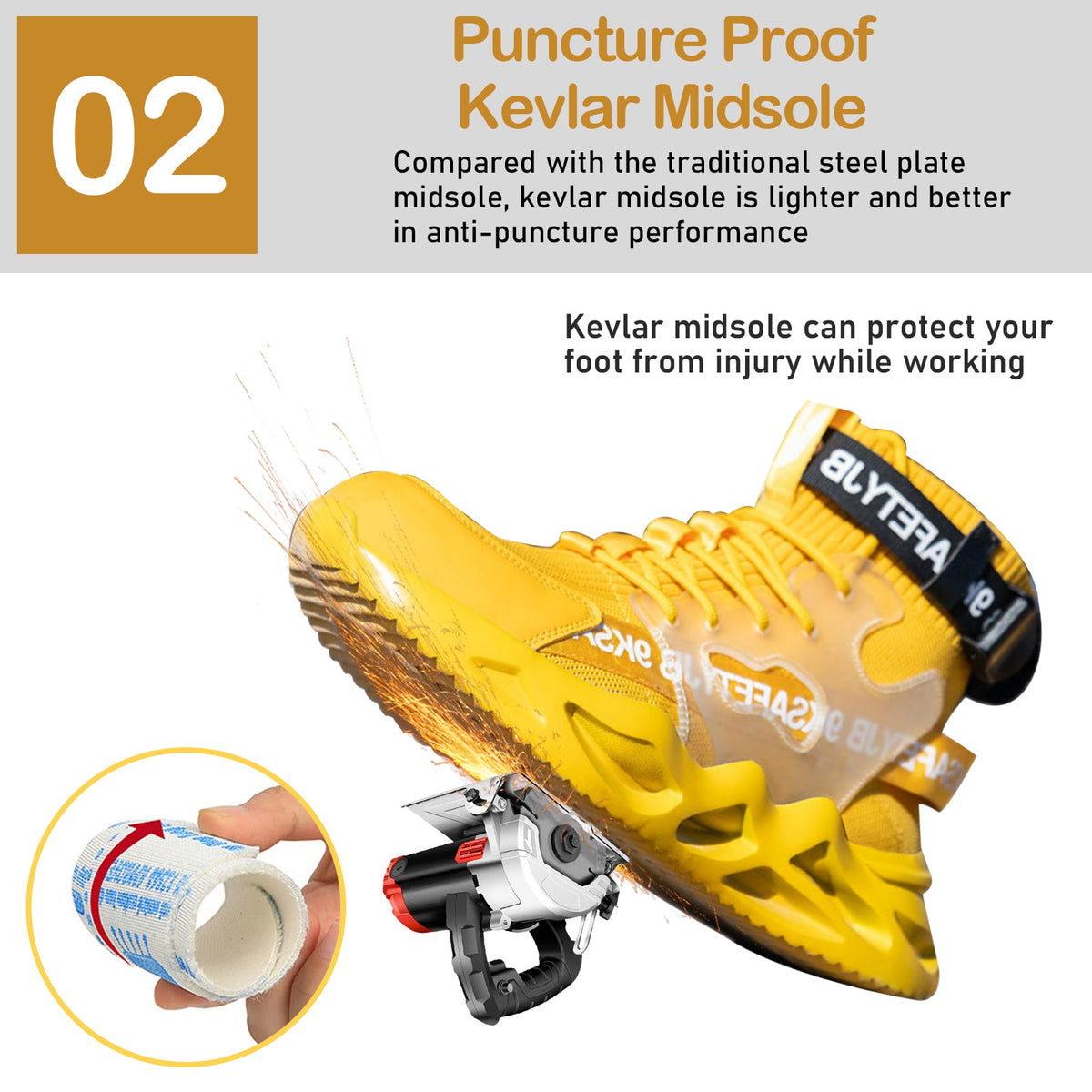 2023 Steel Toe Work Shoes No.7719