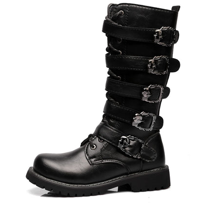 NEW Skull Buckle Boots