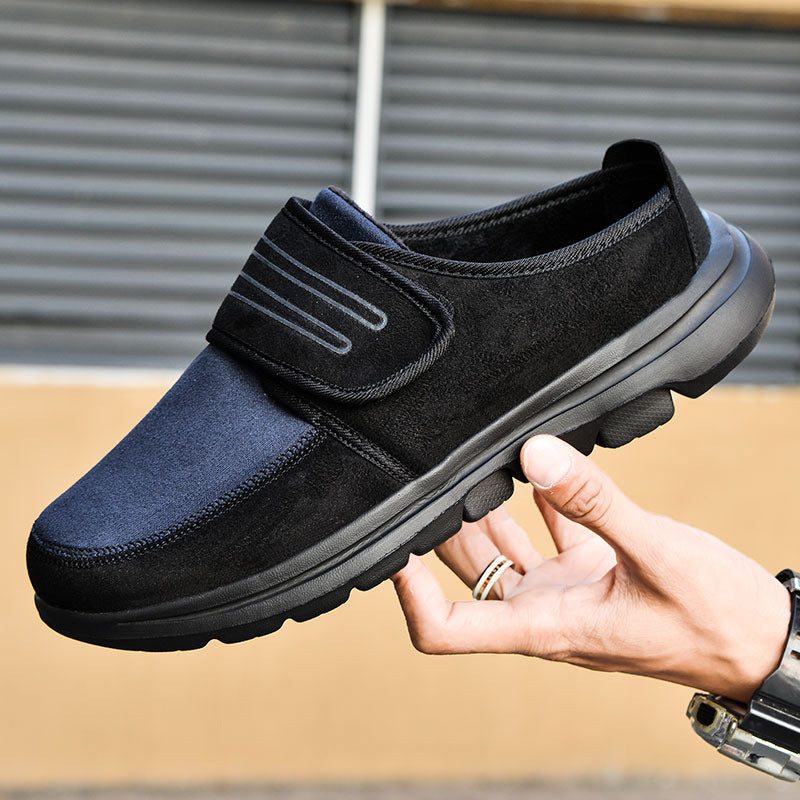 MEN'S COMFORTABLE SUEDE THICK SOLE SLIP-ON CASUAL SHOES