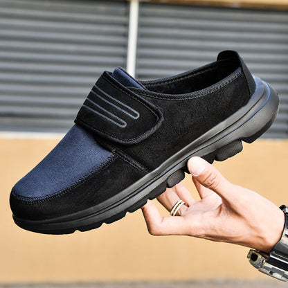 MEN'S COMFORTABLE SUEDE THICK SOLE SLIP-ON CASUAL SHOES