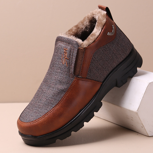 Men's Plush Fur Comfort Slip On Boots
