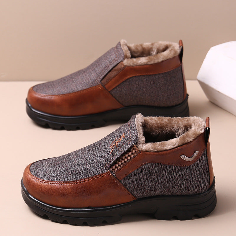 Men's Plush Fur Comfort Slip On Boots