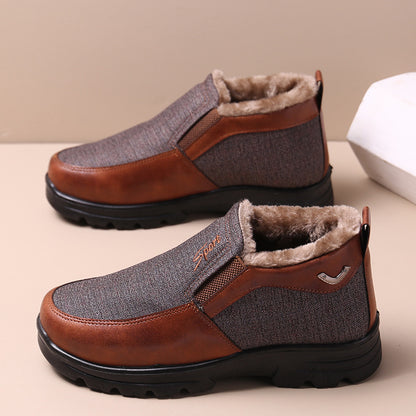 Men's Plush Fur Comfort Slip On Boots