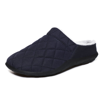 MEN'S FLEECE COMFORTABLE SOFT HALF DRAG CASUAL COTTON SHOES