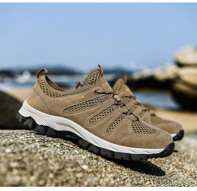 MESH BREATHABLE OUTDOOR SOFT SOLE LIGHTWEIGHT MEN'S SHOES