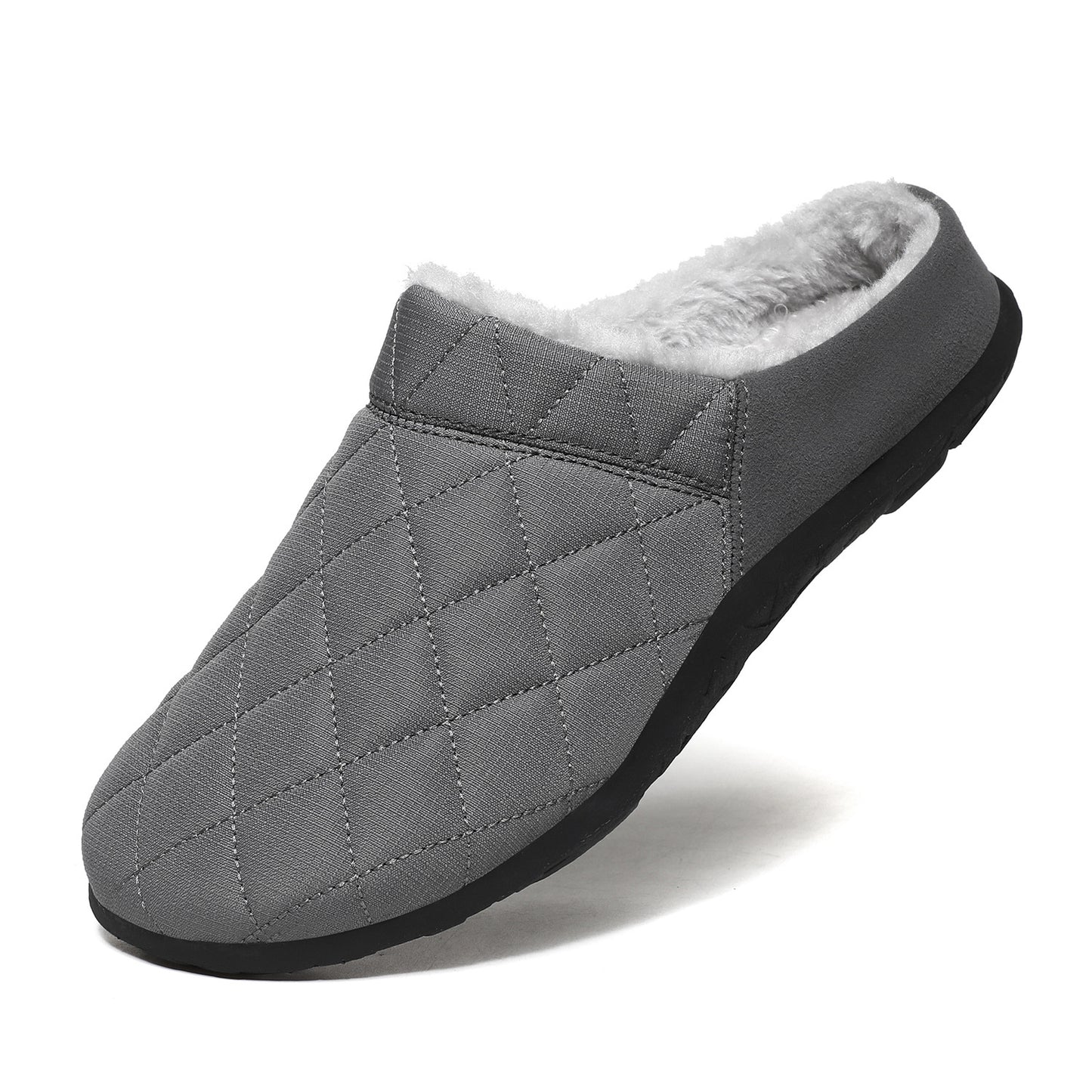 MEN'S FLEECE COMFORTABLE SOFT HALF DRAG CASUAL COTTON SHOES