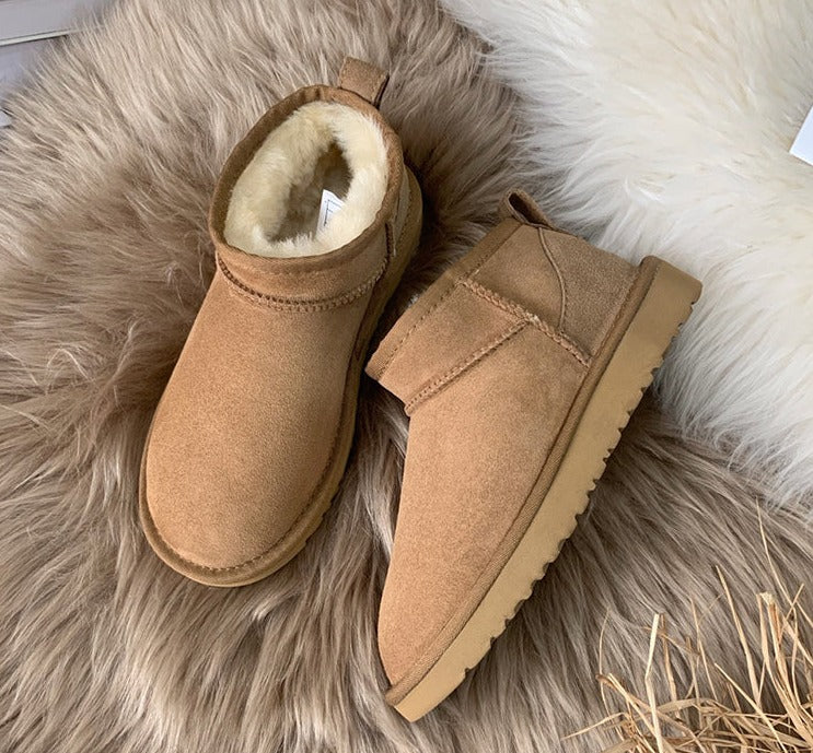 2022 Waterproof built-in plush mini boots