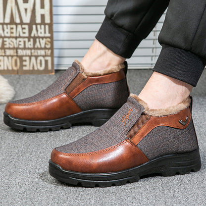 MEN'S COMFORTABLE WARM THICK NON-SLIP CASUAL COTTON SHOES