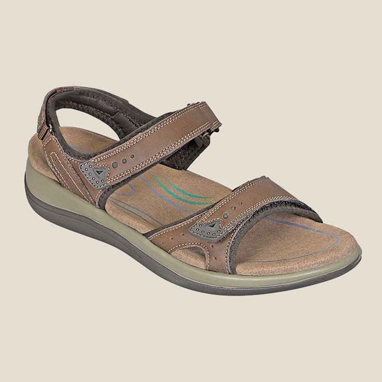 Last Day 49% OFF - Women's Casual Comfortable Leather Arch Support Flat Open Toe Velcro Sandals
