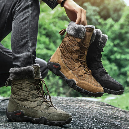 MEN'S WINTER OUTDOOR COMFORTABLE AND WARM THICKENED CASUAL SNOW BOOTS
