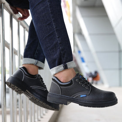 MEN'S ANTI-SMASH WATERPROOF WEAR-RESISTANT WORK SAFETY SHOES