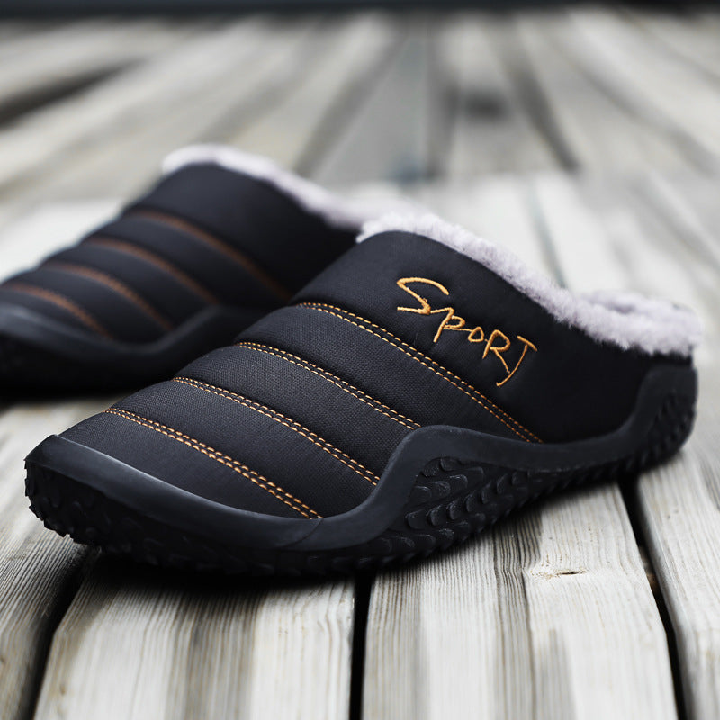 MEN'S HOME WATERPROOF COMFORTABLE CASUAL COTTON SLIPPERS