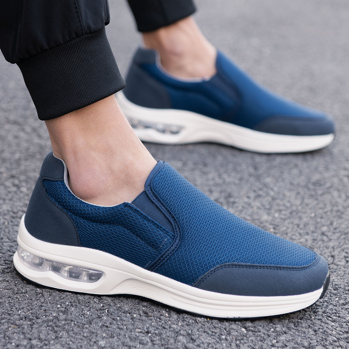 MEN'S COMFORTABLE LIGHTWEIGHT AIR CUSHIONED SLIP-ON LOAFERS