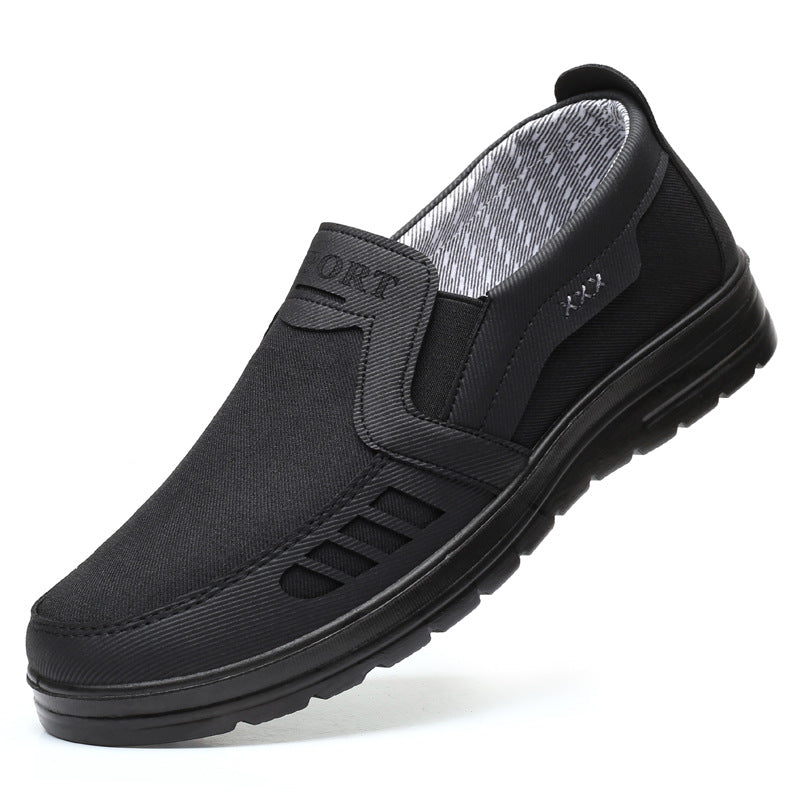 MEN'S EXTENDED WIDTH FOOT AND HEEL COMFORTABLE INSOLE NON-SLIP CASUAL SHOES