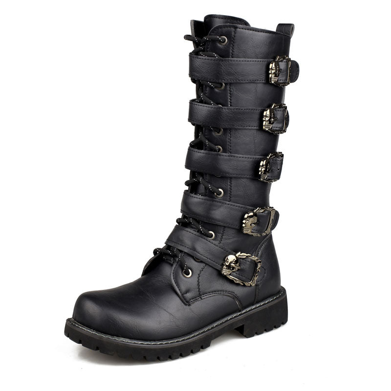 NEW Skull Buckle Boots