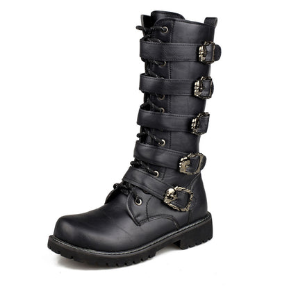 NEW Skull Buckle Boots