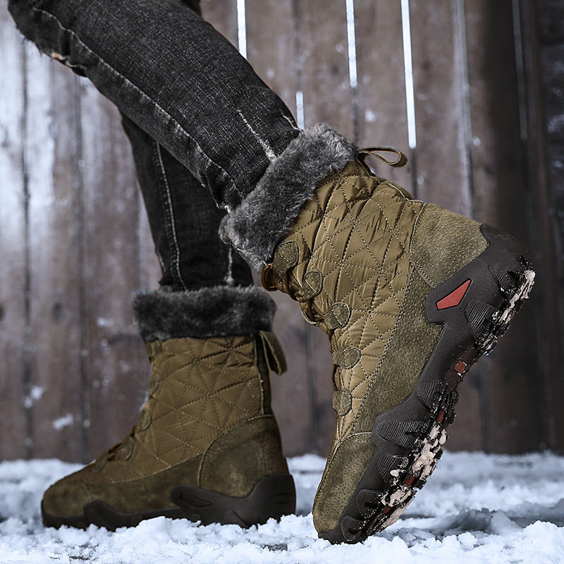 MEN'S WINTER OUTDOOR COMFORTABLE AND WARM THICKENED CASUAL SNOW BOOTS