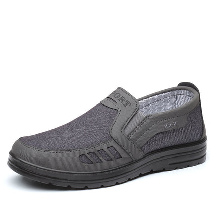 MEN'S EXTENDED WIDTH FOOT AND HEEL COMFORTABLE INSOLE NON-SLIP CASUAL SHOES