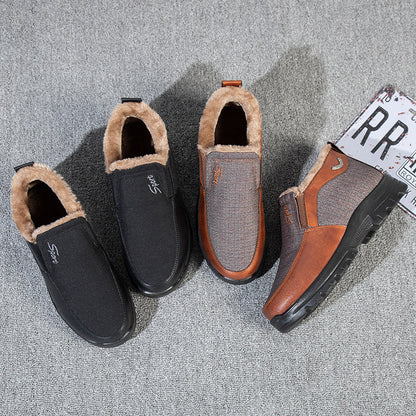 MEN'S COMFORTABLE WARM THICK NON-SLIP CASUAL COTTON SHOES
