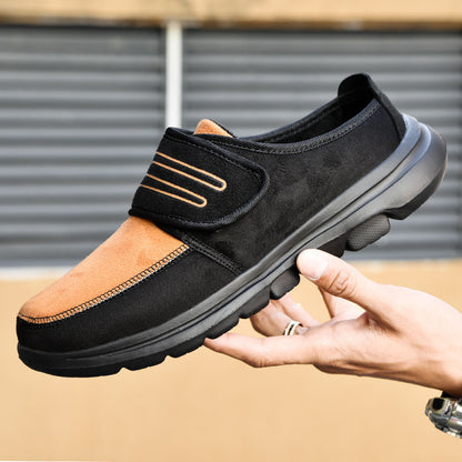 MEN'S COMFORTABLE SUEDE THICK SOLE SLIP-ON CASUAL SHOES